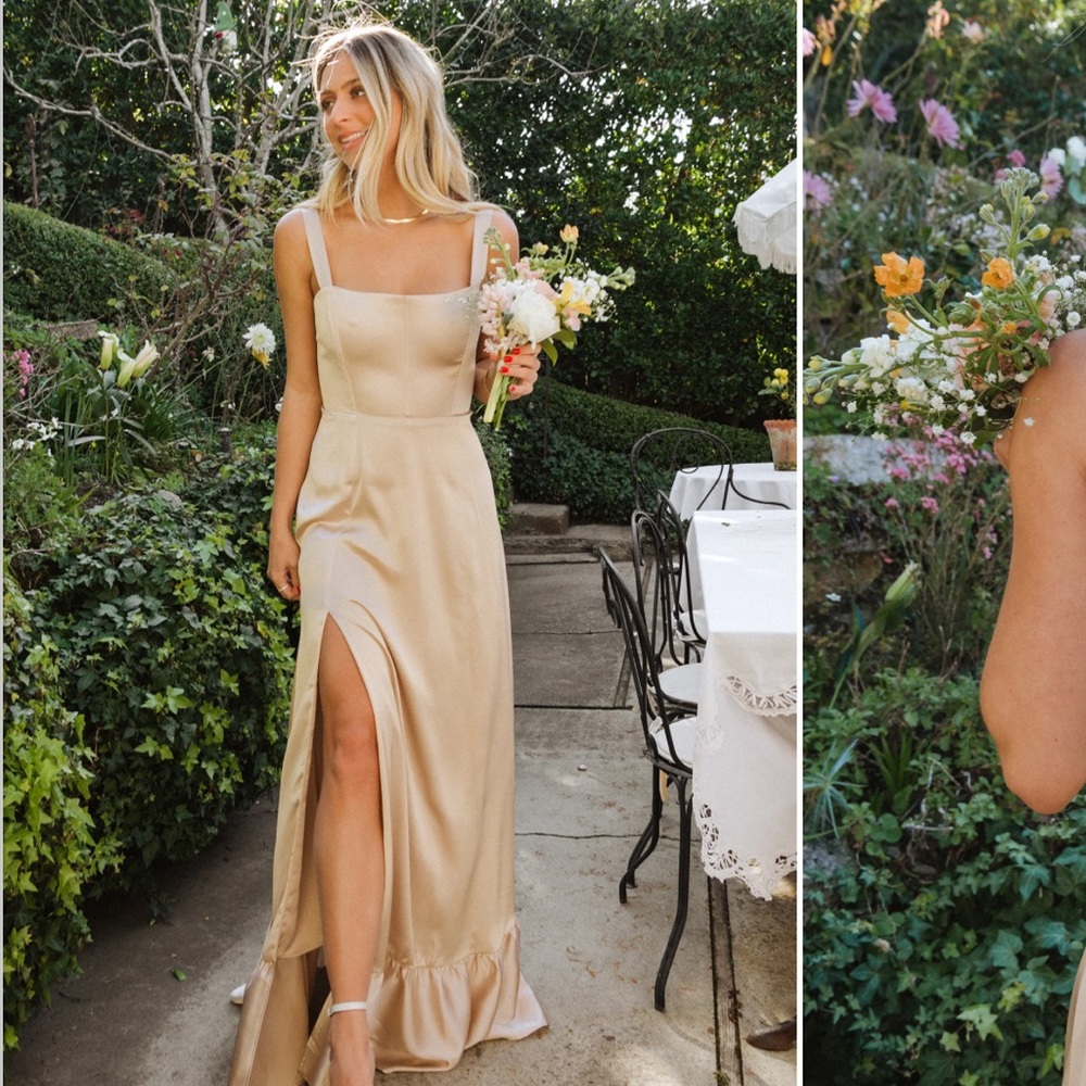 Show Me Your MuMu Cream Maxi Dress
